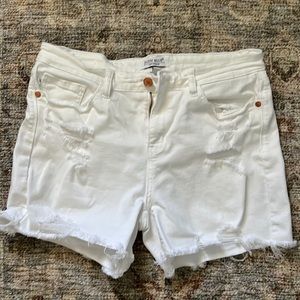 Judy Blue White Denim Shorts